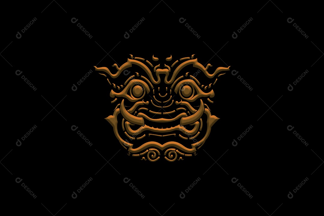 Rosto do gigante da Tailândia