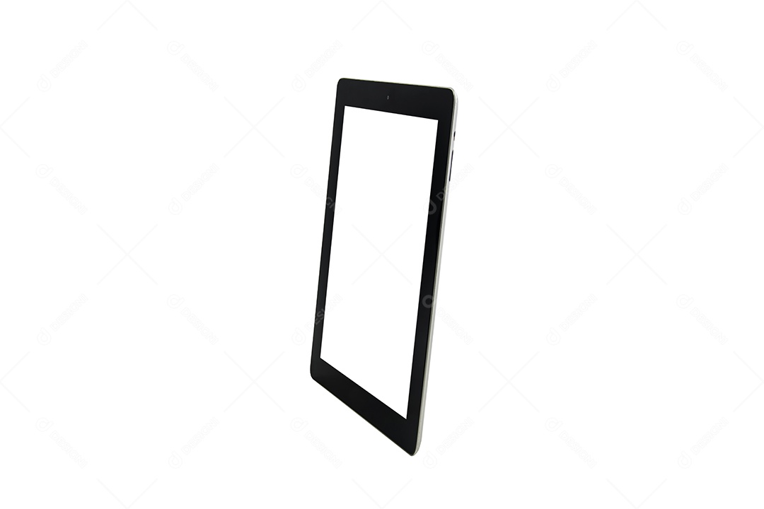 Tablet em fundo branco