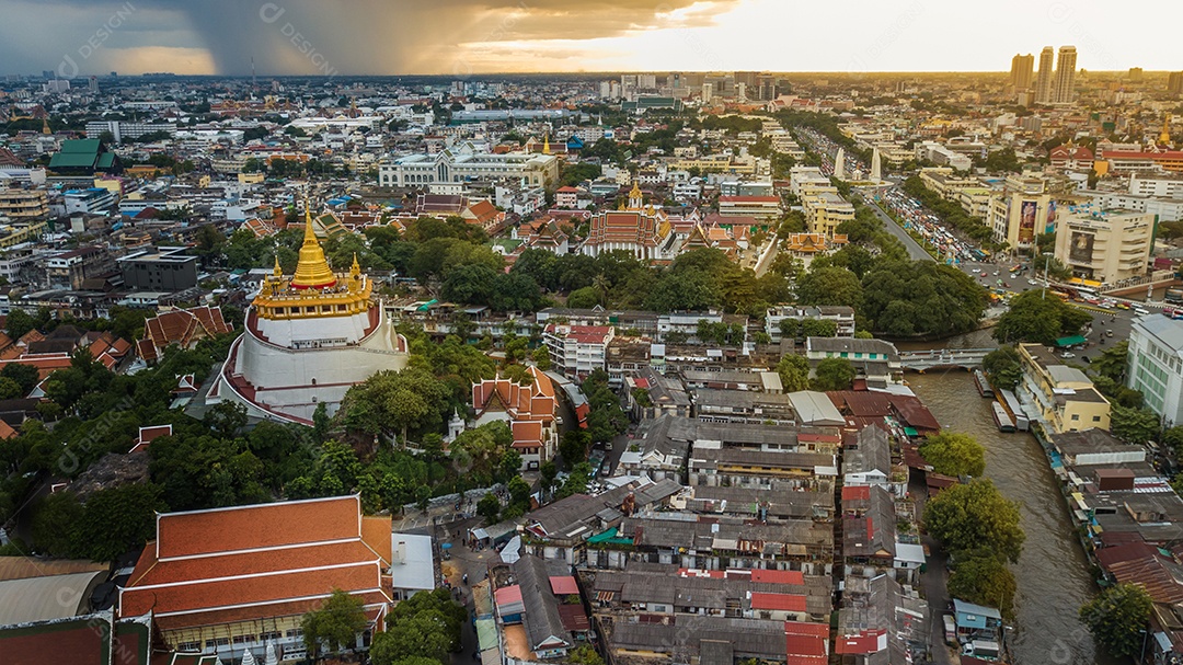 Popular atração turística de bangkok marcos de bangkok tailândia