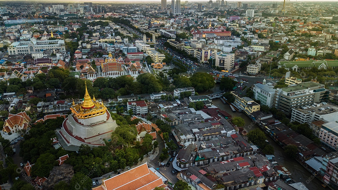 Popular atração turística de bangkok marcos de bangkok tailândia