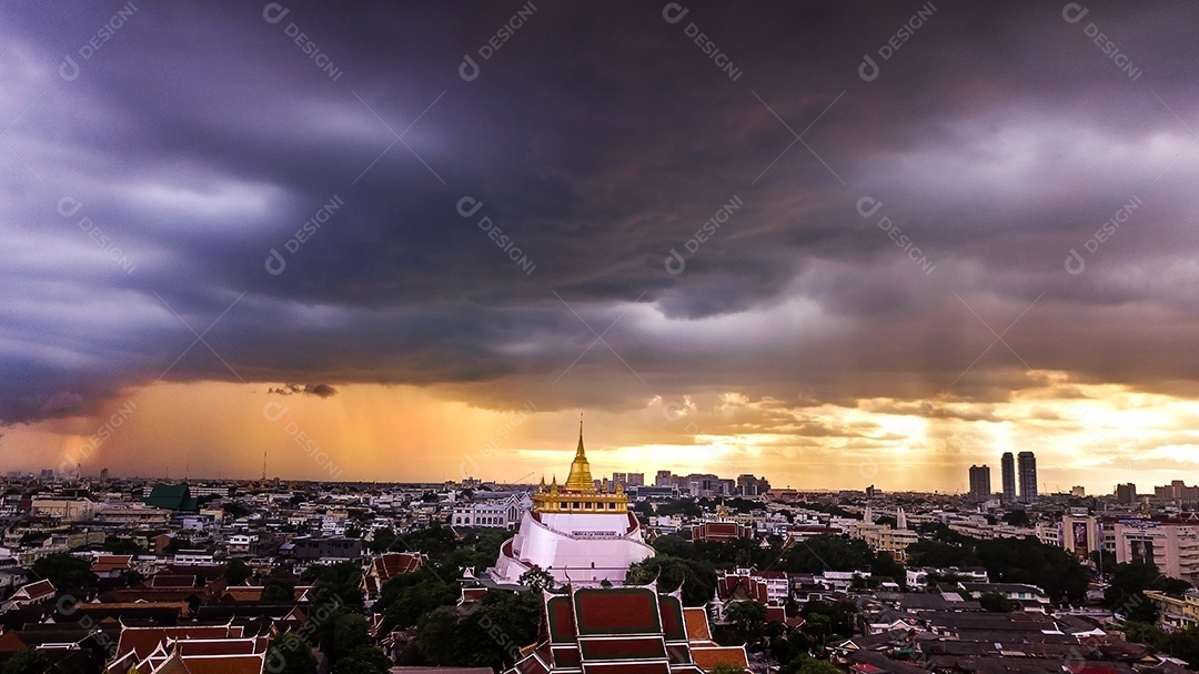 Popular atração turística de bangkok marcos de bangkok tailândia