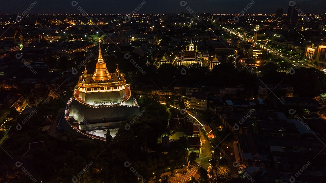 Popular atração turística de bangkok marcos de bangkok tailândia