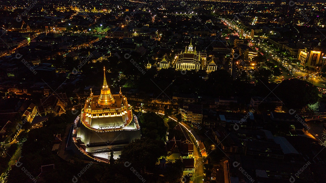 Popular atração turística de bangkok marcos de bangkok tailândia