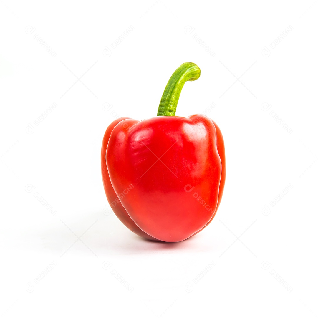 Pimentão isolado no fundo branco.