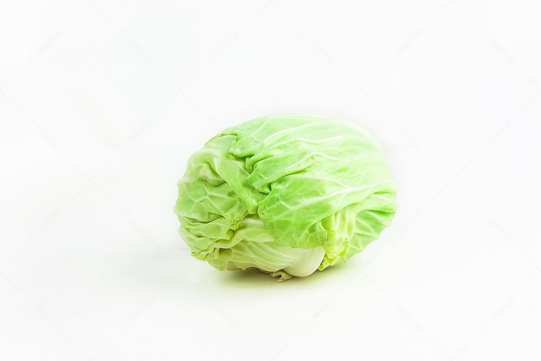 repolho isolado no fundo branco.