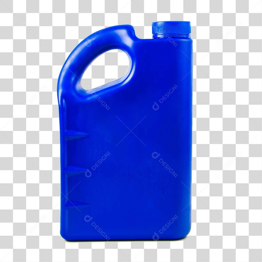 Galão Plástico Azul sem Fundo PNG Transparente