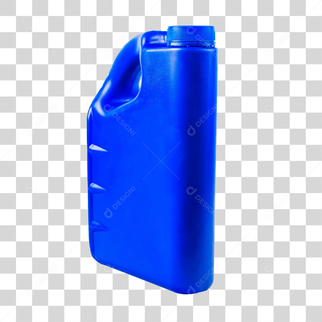 Galão Plástico Azul sem Fundo PNG Transparente