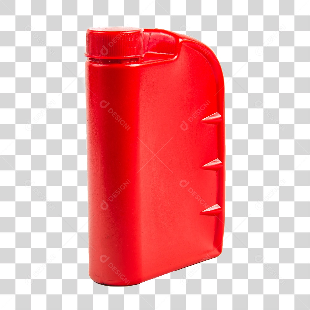 Galão Plástico Vermelho sem Fundo PNG Transparente