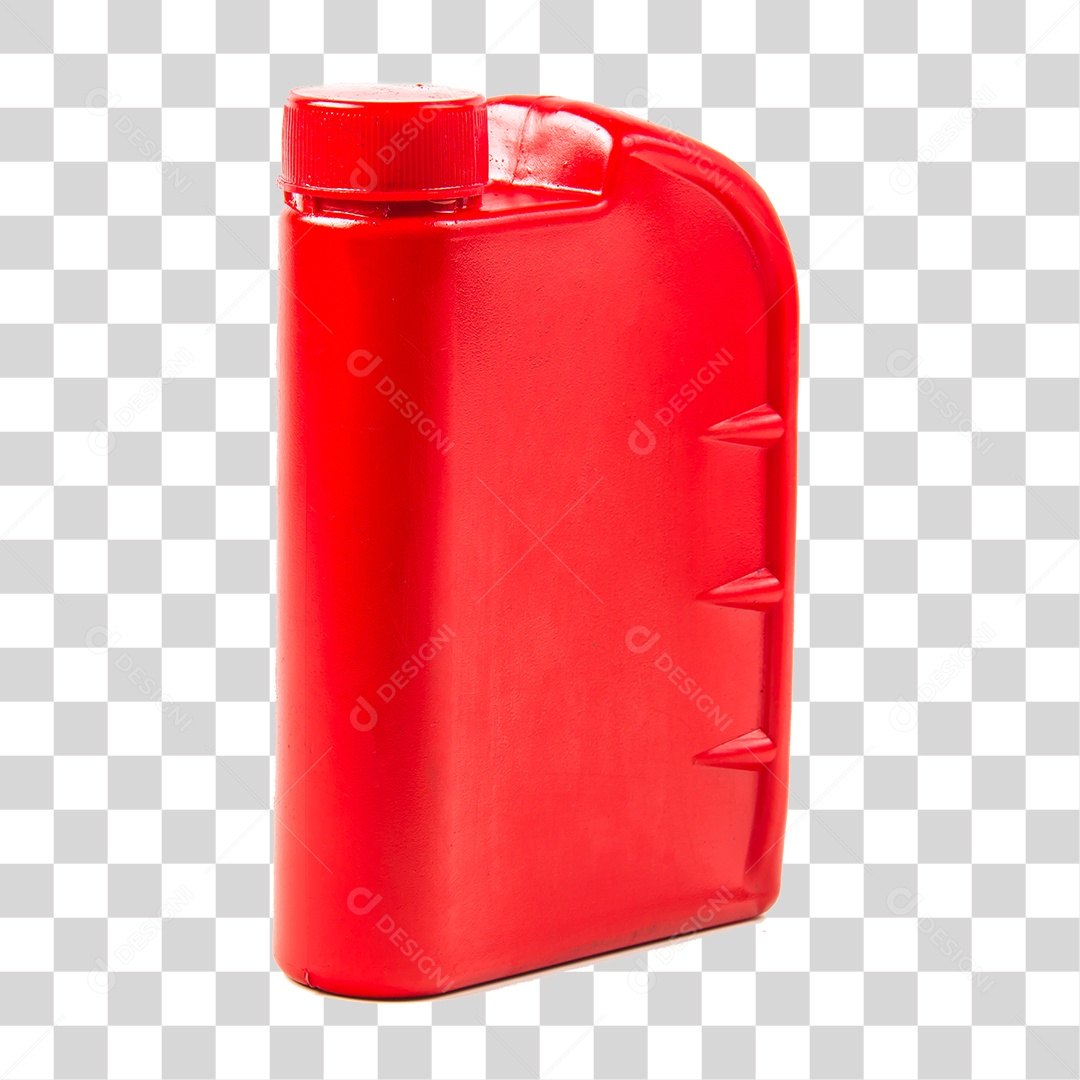 Galão Plástico Vermelho sem Fundo PNG Transparente