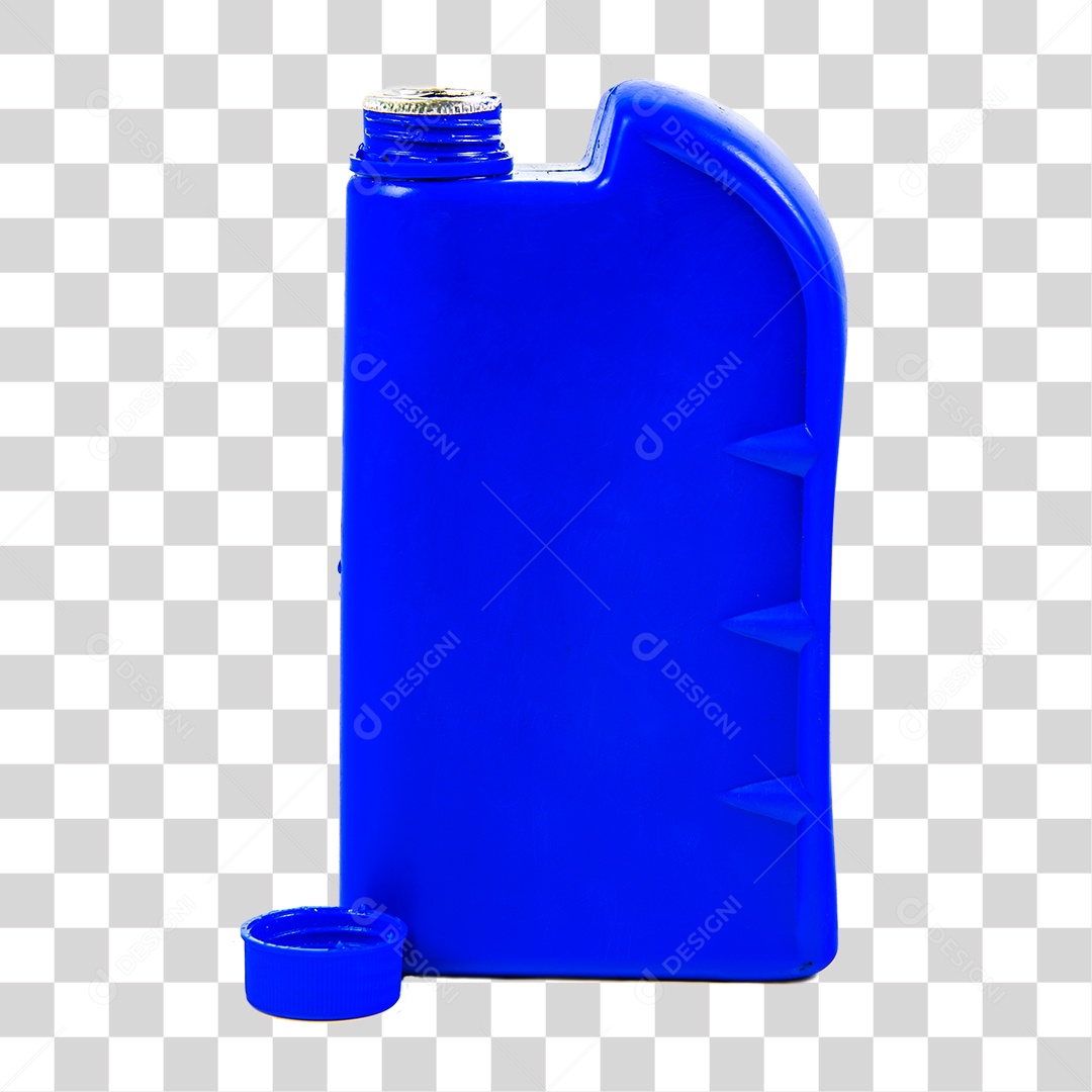 Galão Plástico Azul sem Fundo PNG Transparente