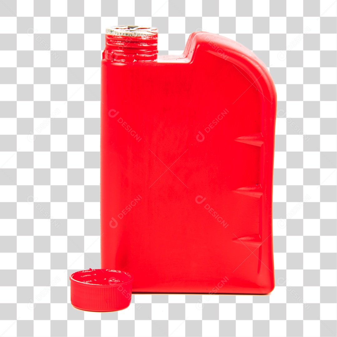 Galão Plástico Vermelho sem Fundo PNG Transparente