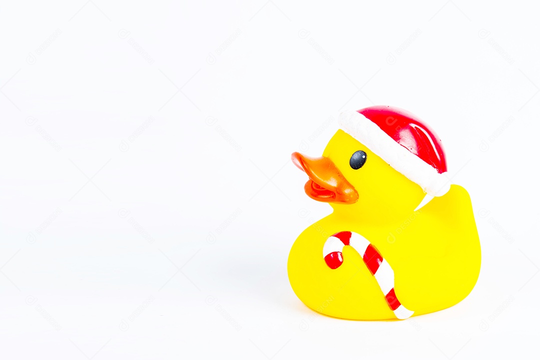pato de banho no fundo branco brinquedo de pato Pato de borracha bonito