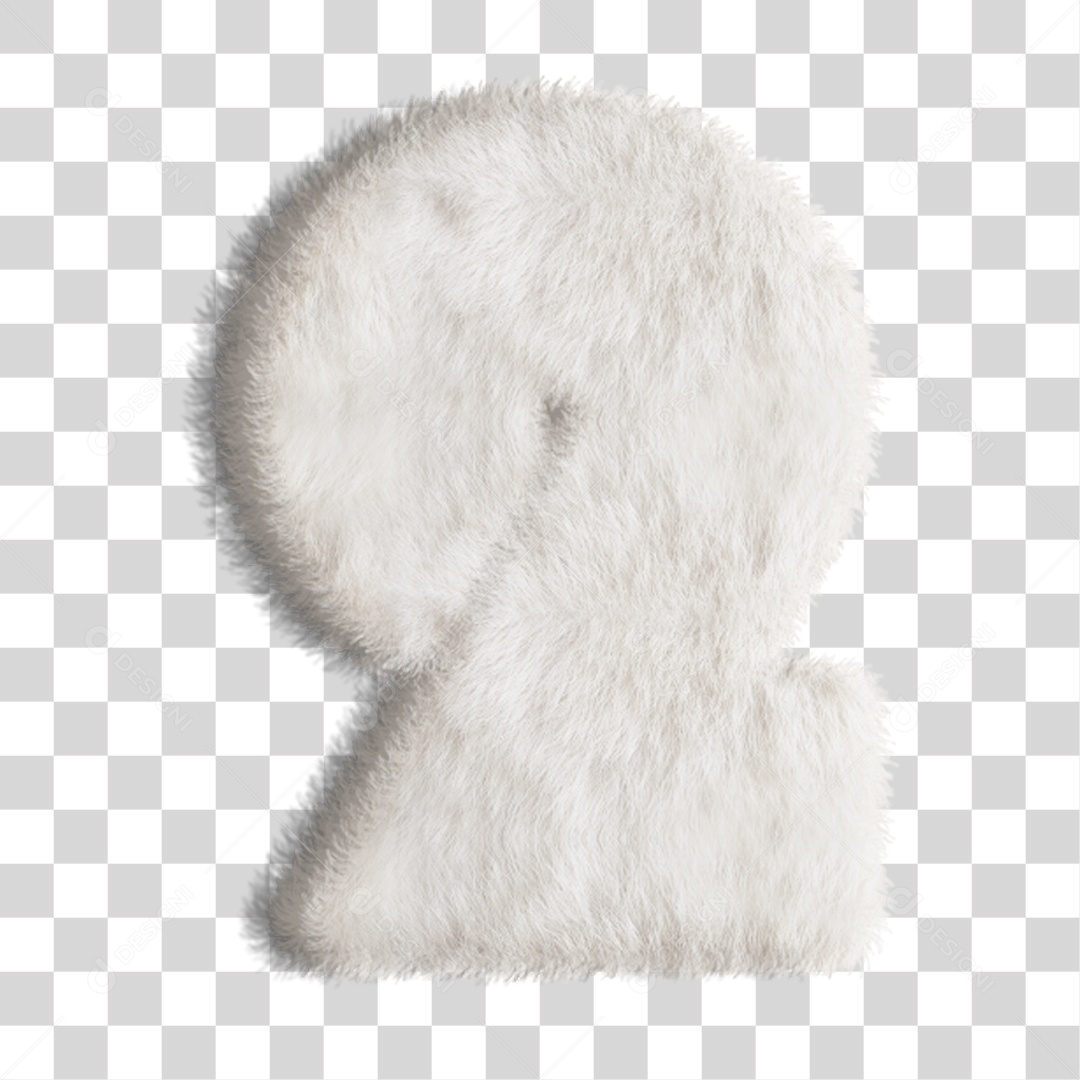 Elemento 3D numero 2 dourado PNG