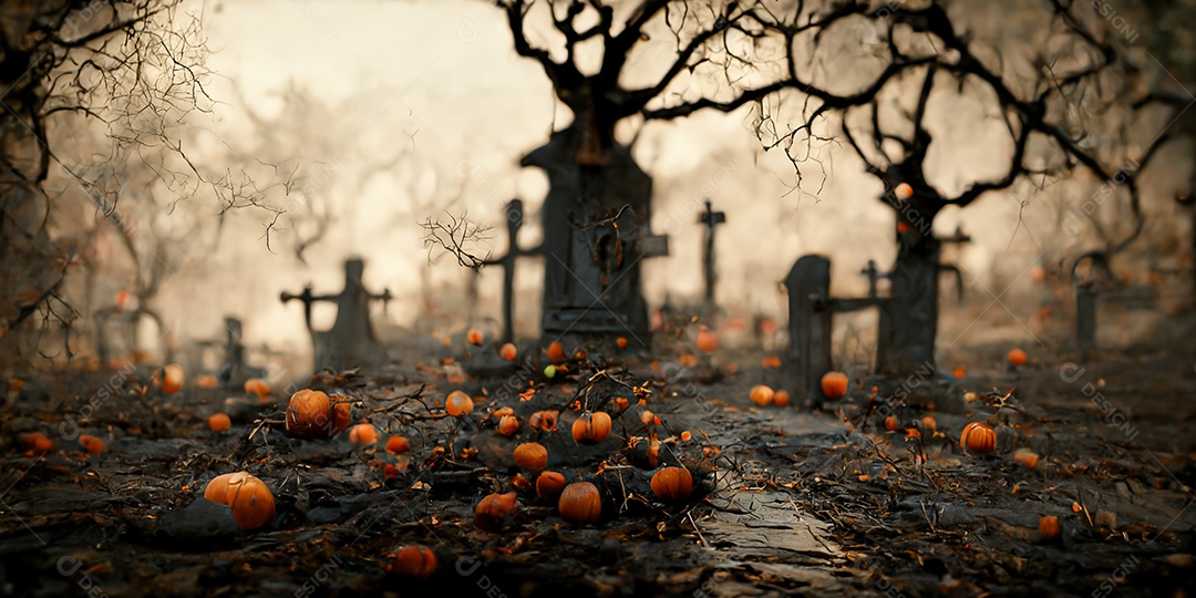 Cenário de Halloween