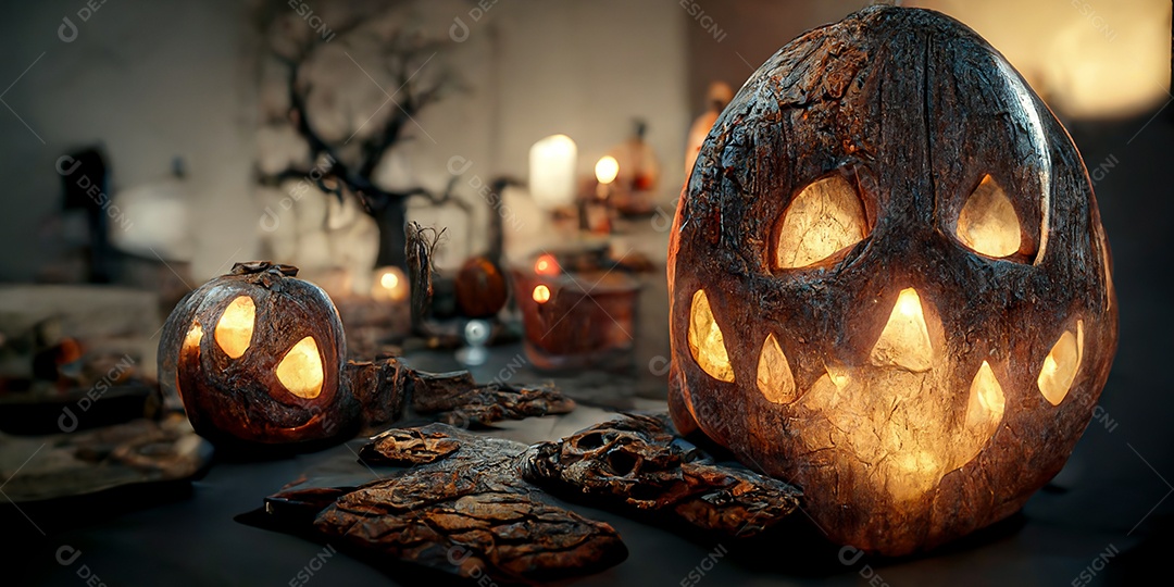 Cenário de Halloween