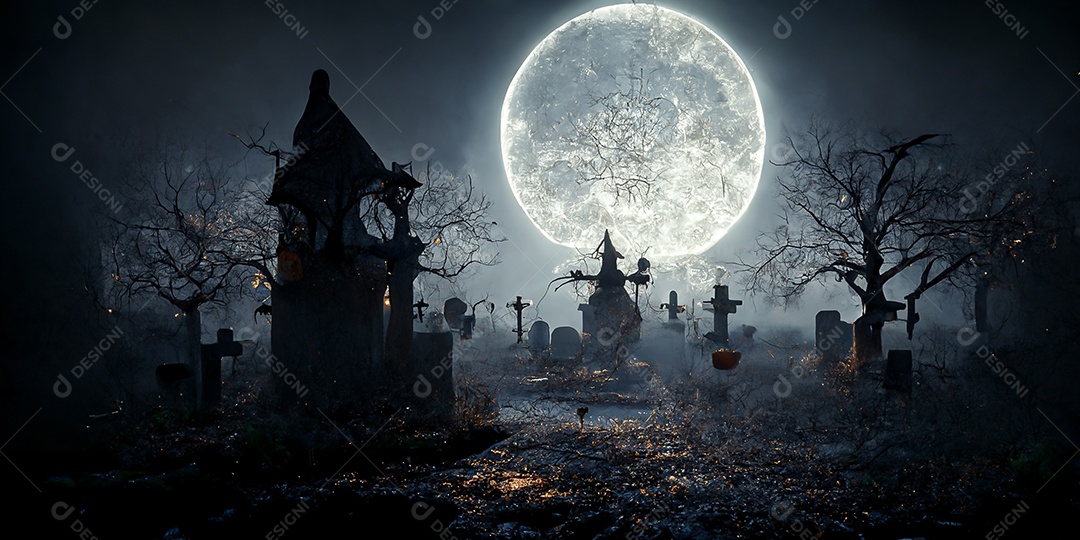 Cenário de Halloween