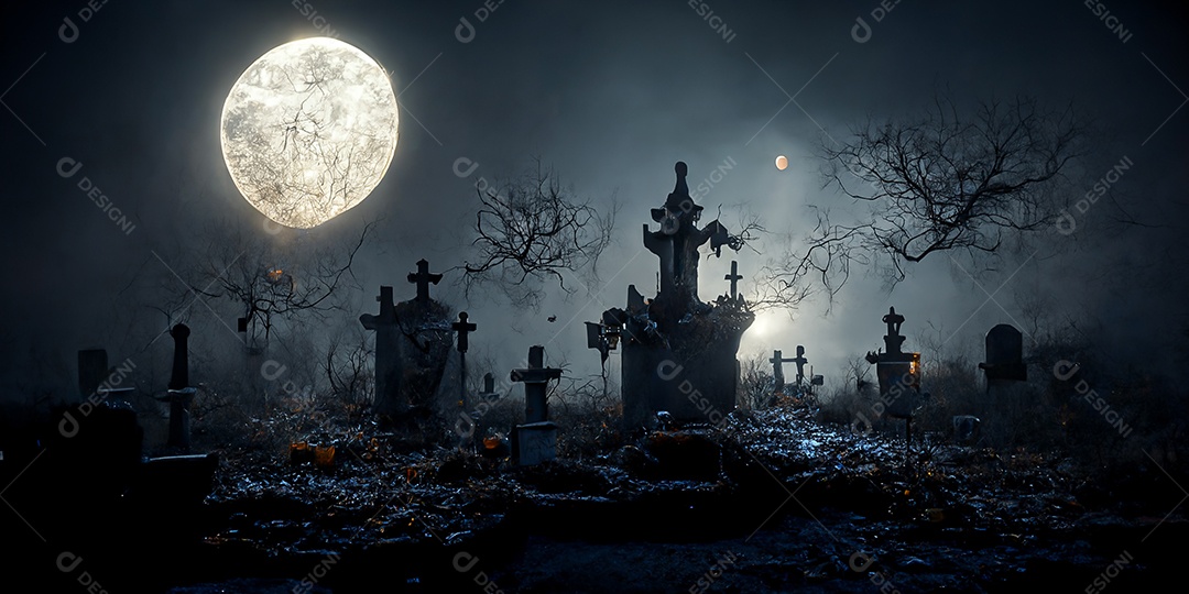 Cenário de Halloween