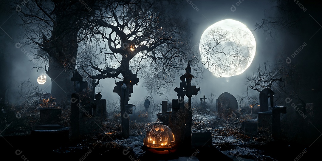 Cenário de Halloween