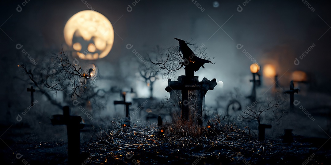 Cenário de Halloween