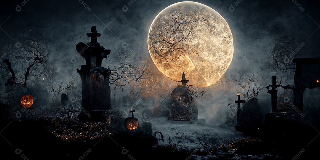 Cenário de Halloween