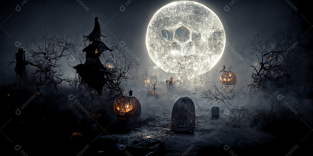 Cenário de Halloween