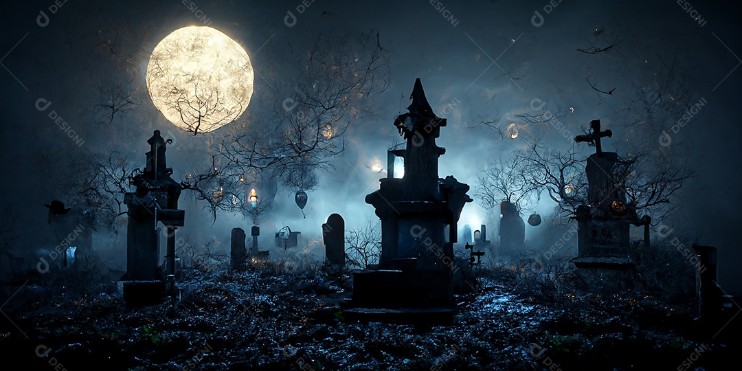 Cenário de Halloween