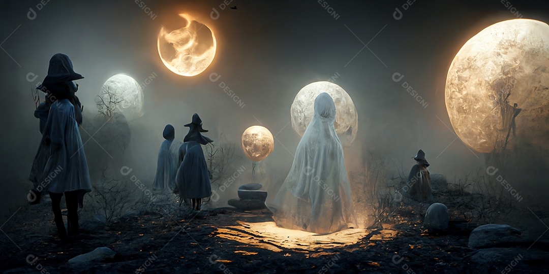 Cenário de Halloween