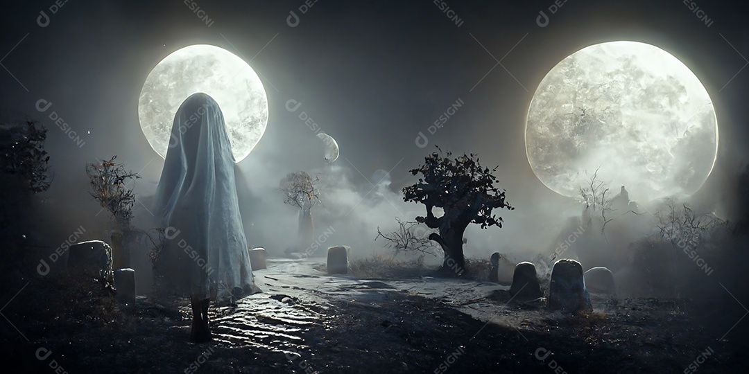 Cenário de Halloween