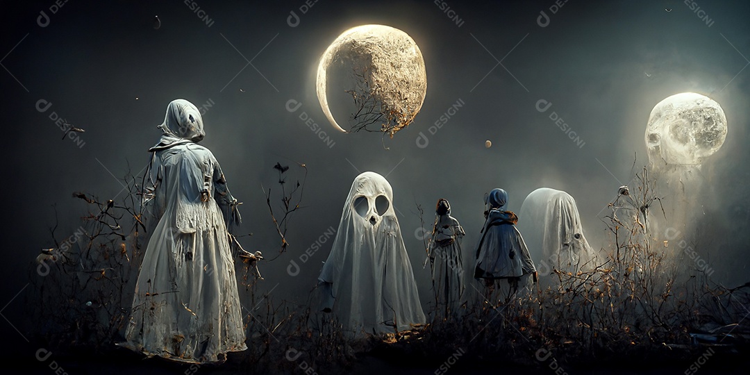 Cenário de Halloween