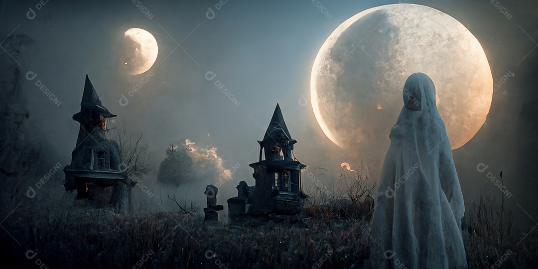 Cenário de Halloween