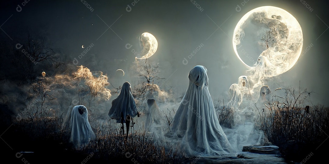 Cenário de Halloween