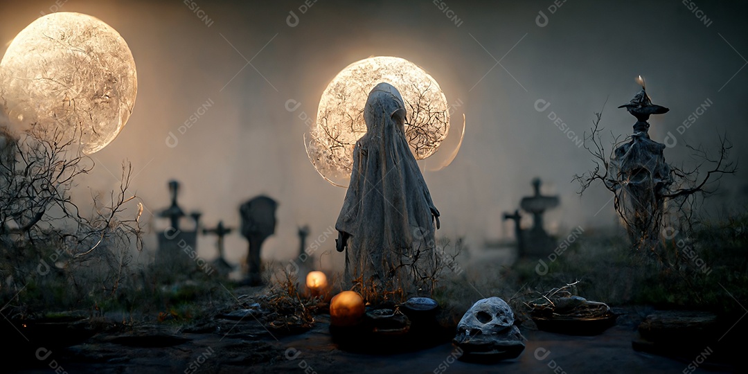 Cenário de Halloween