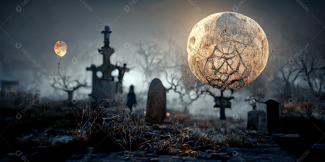 Cenário de Halloween