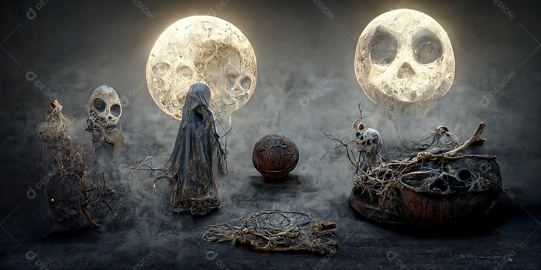 Cenário de Halloween