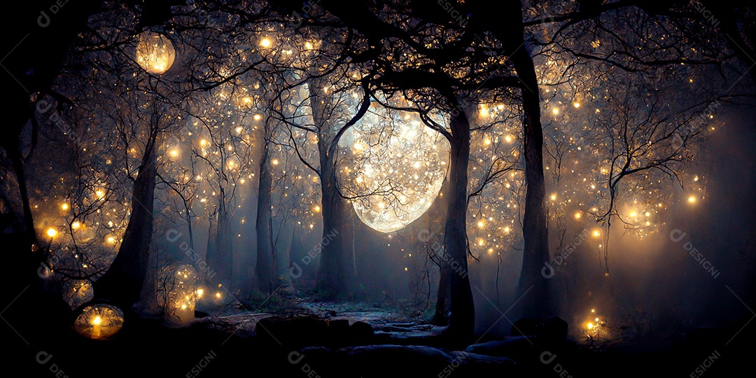 Cenário de Halloween