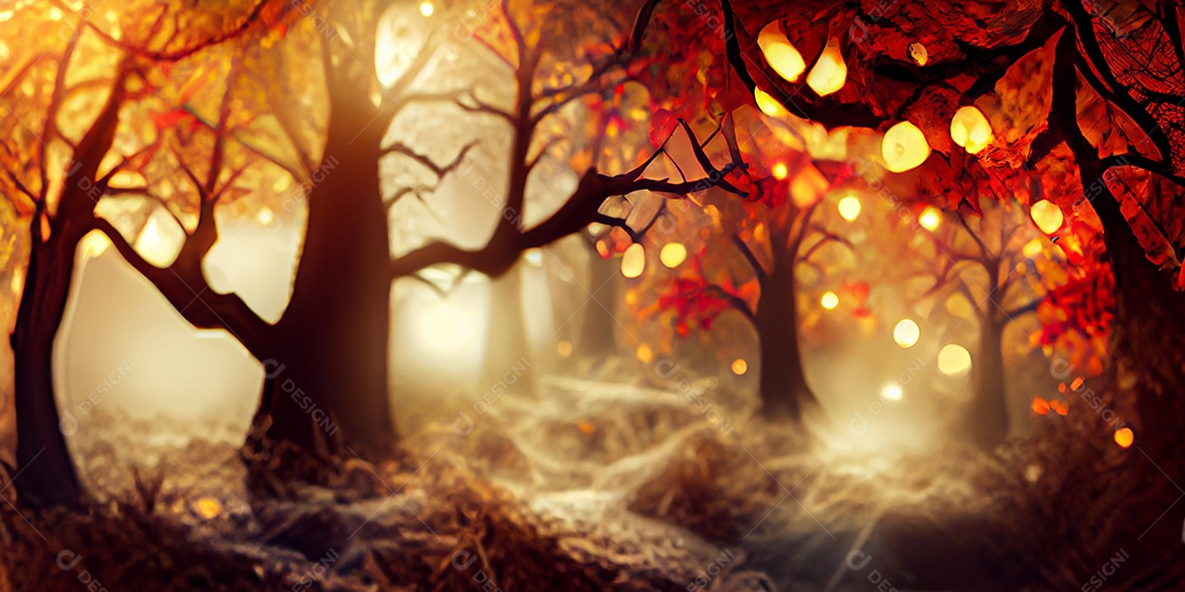 Cenário de Halloween