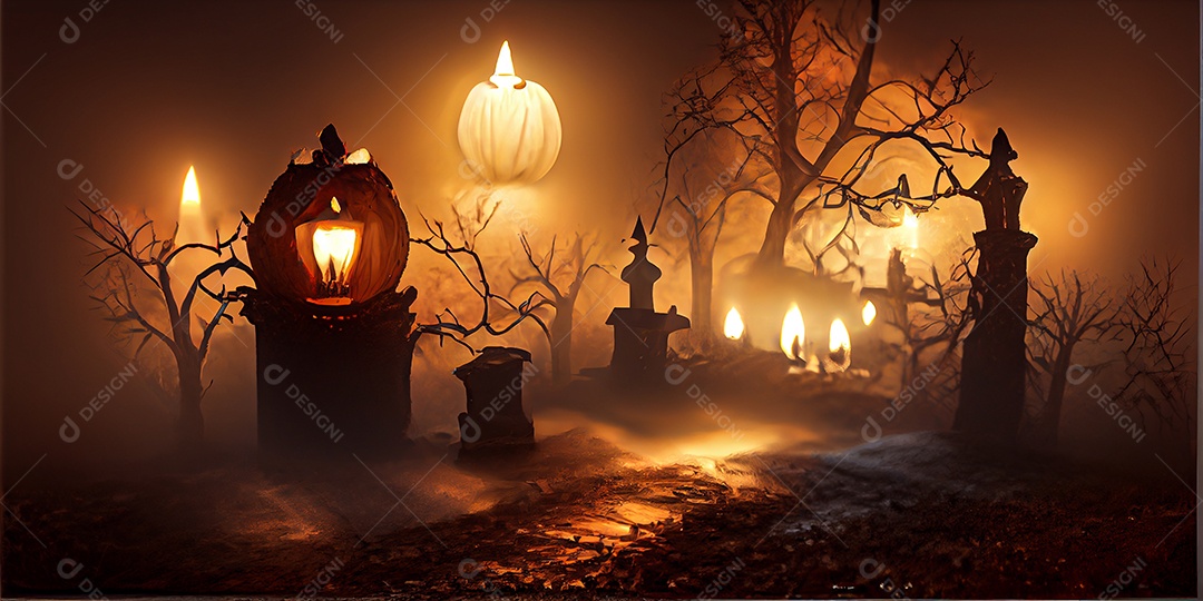 Cenário de Halloween