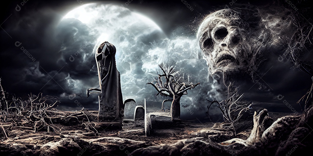 Cenário de Halloween