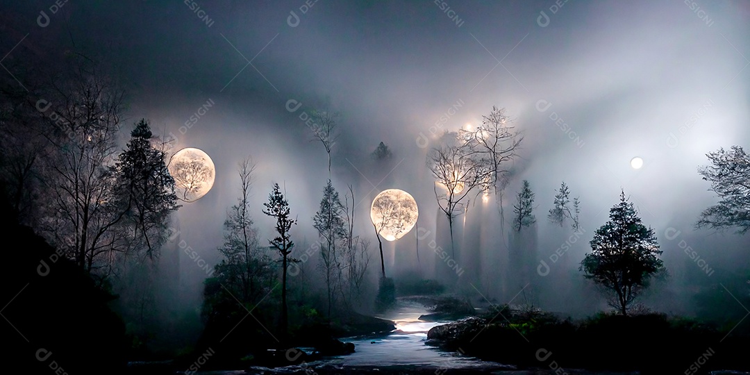 Cenário de Halloween