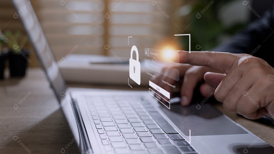 Conceito de segurança cibernética, segurança da informação e criptografia