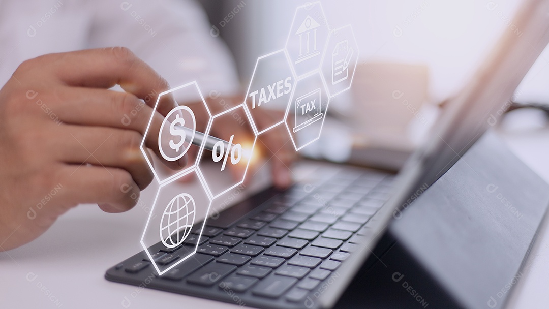 Empresas que usam um computador para preencher a declaração de imposto de renda individual