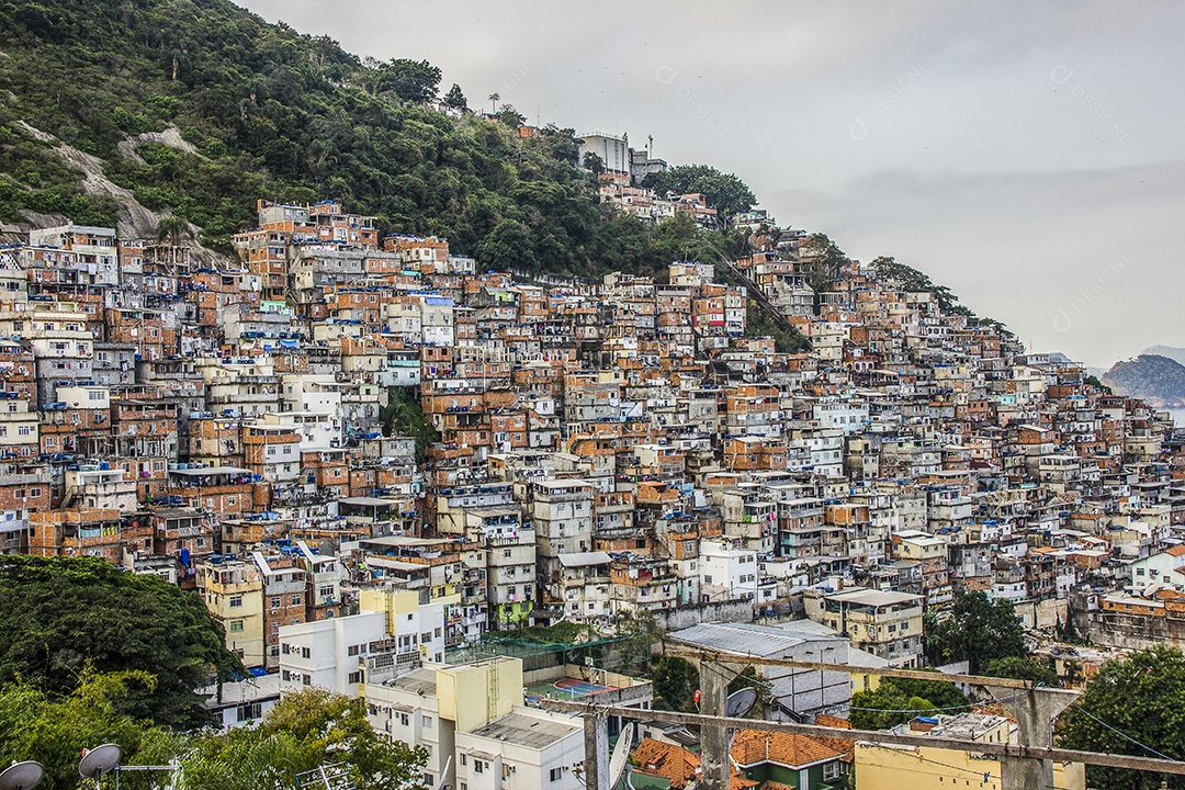 Paisagem da favela do Cantagalo