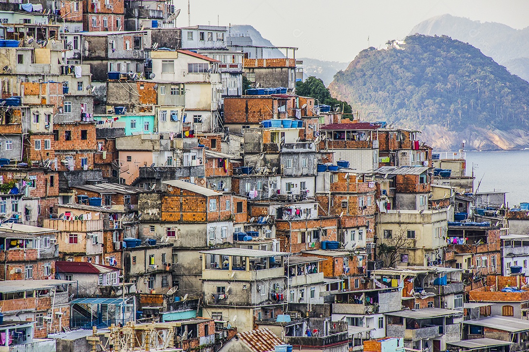 Paisagem da favela do Cantagalo