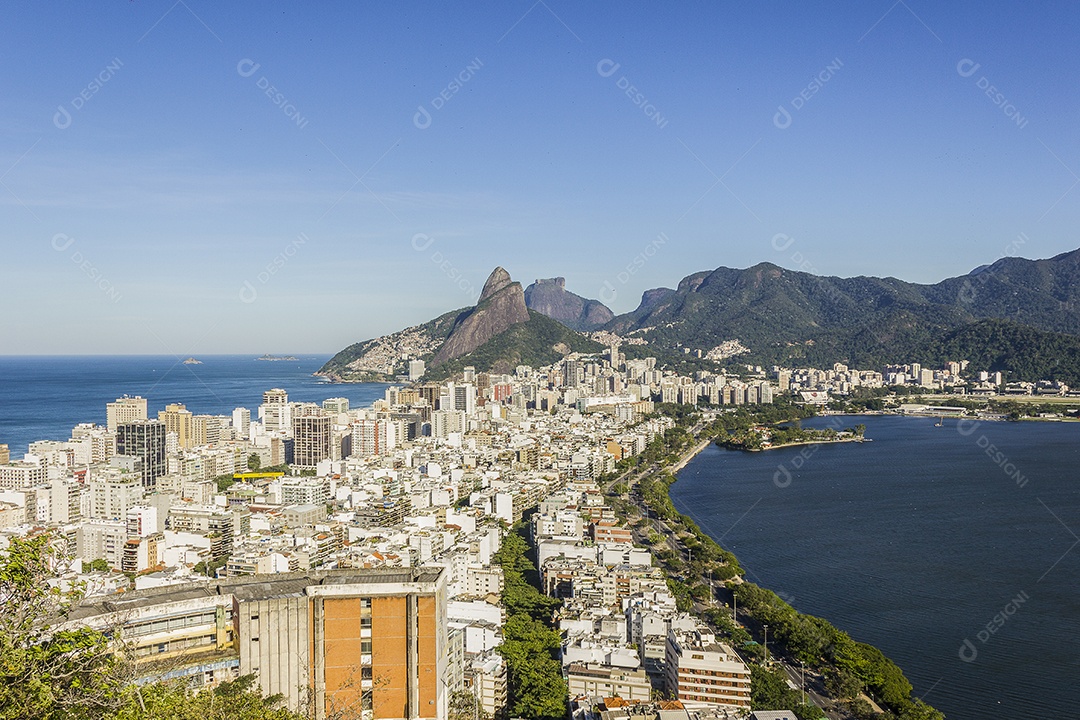 Detalhes da favela do Catrambi no Rio de Janeiro - brasil