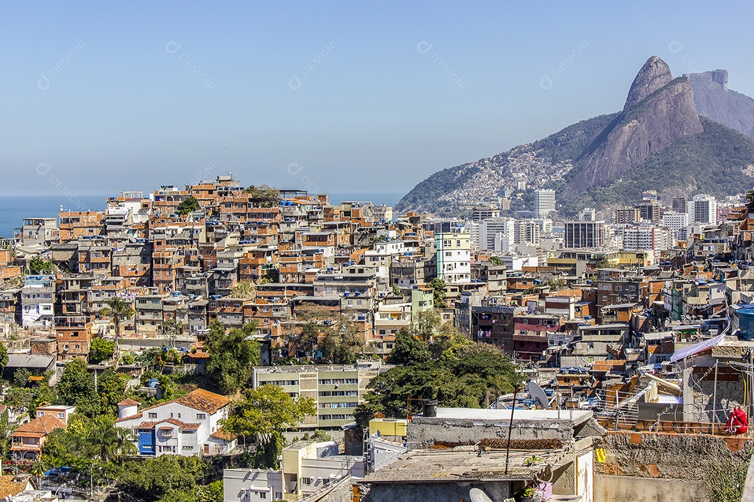Paisagem da favela do Cantagalo