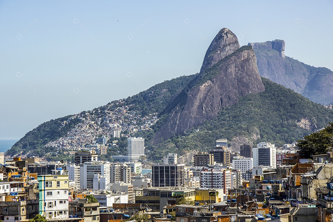 Paisagem da favela do Cantagalo