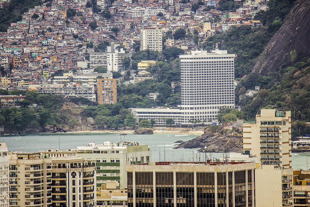 Paisagem da favela do Cantagalo