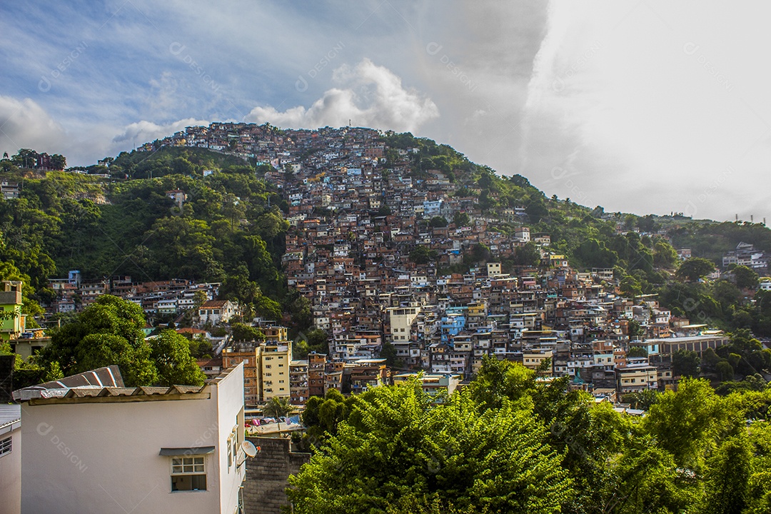 Paisagem da favela do Cantagalo