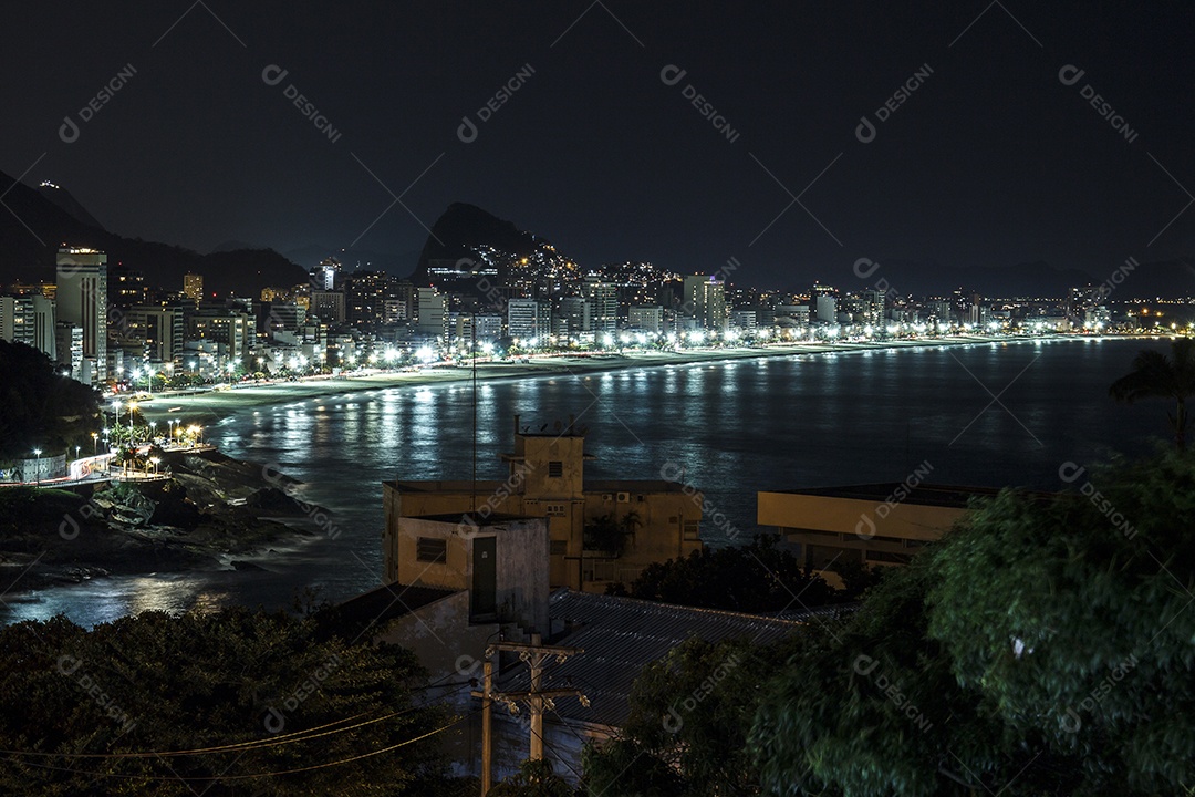 Detalhes do morro do Vidigal no Rio de Janeiro - brasil