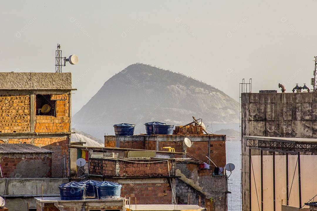 Paisagem da favela do Cantagalo